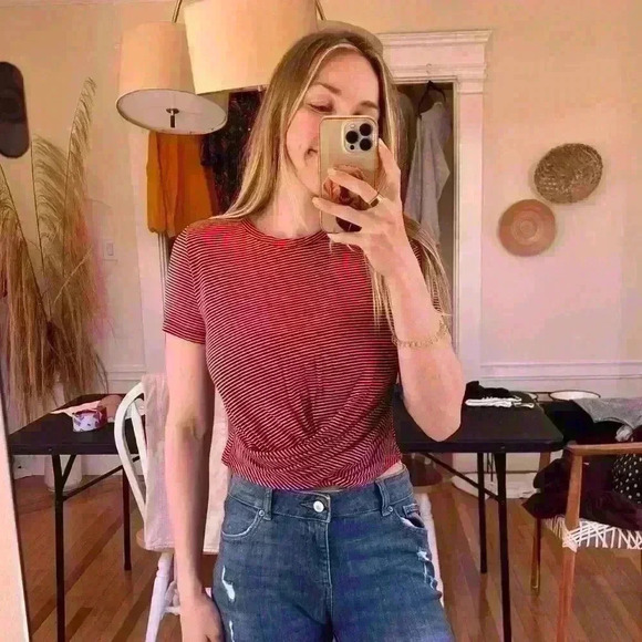 ZARA Tied Crop Top - Small - Picture 2 of 2